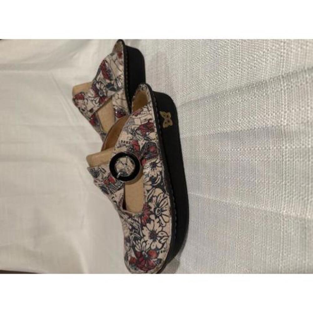 Alegria ALG-306 PJ Lite Comic Book Slip on Leather Clog SZ 38 7.5-8